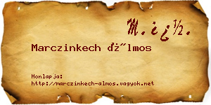 Marczinkech Álmos névjegykártya
